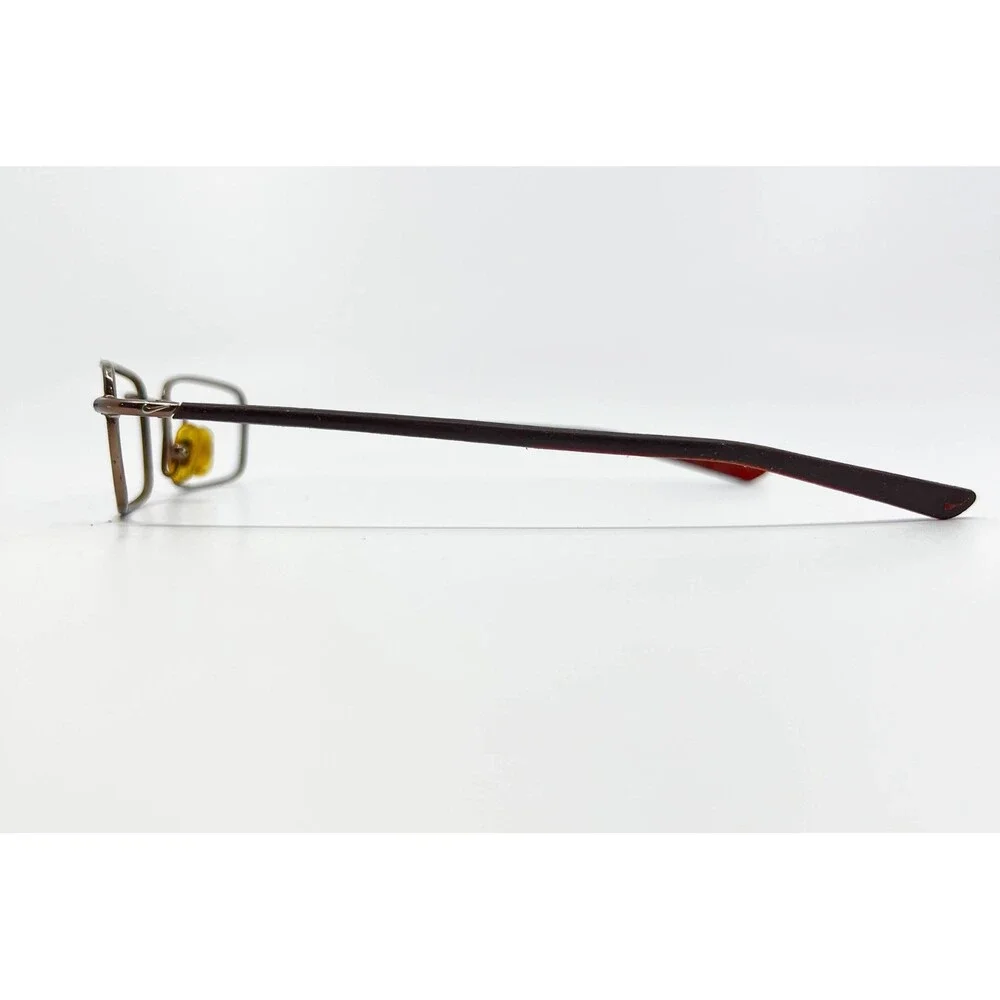 Nike Eyeglasses Mens Brown Flexon 4152 200 Rectangular Metal 51-18-140